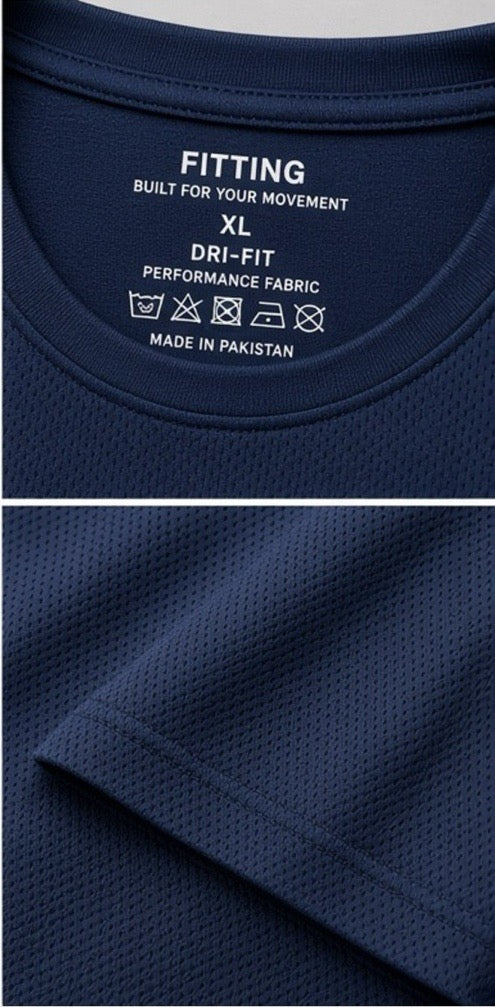 Men’s Basic DRIFIT T-Shirt – Moisture Wicking, Breathable & Quick Dry Sports T-Shirt – 5 Colours