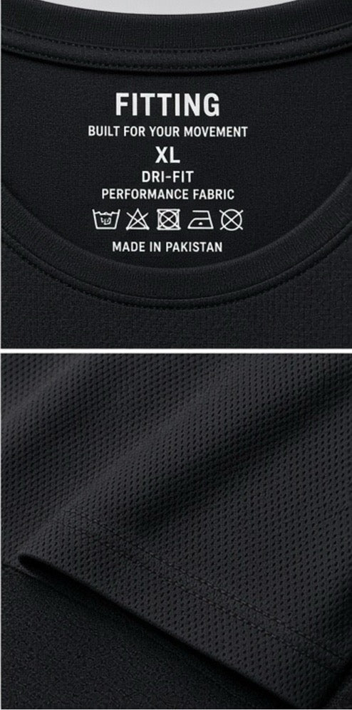 Men’s Basic DRIFIT T-Shirt – Moisture Wicking, Breathable & Quick Dry Sports T-Shirt – 5 Colours