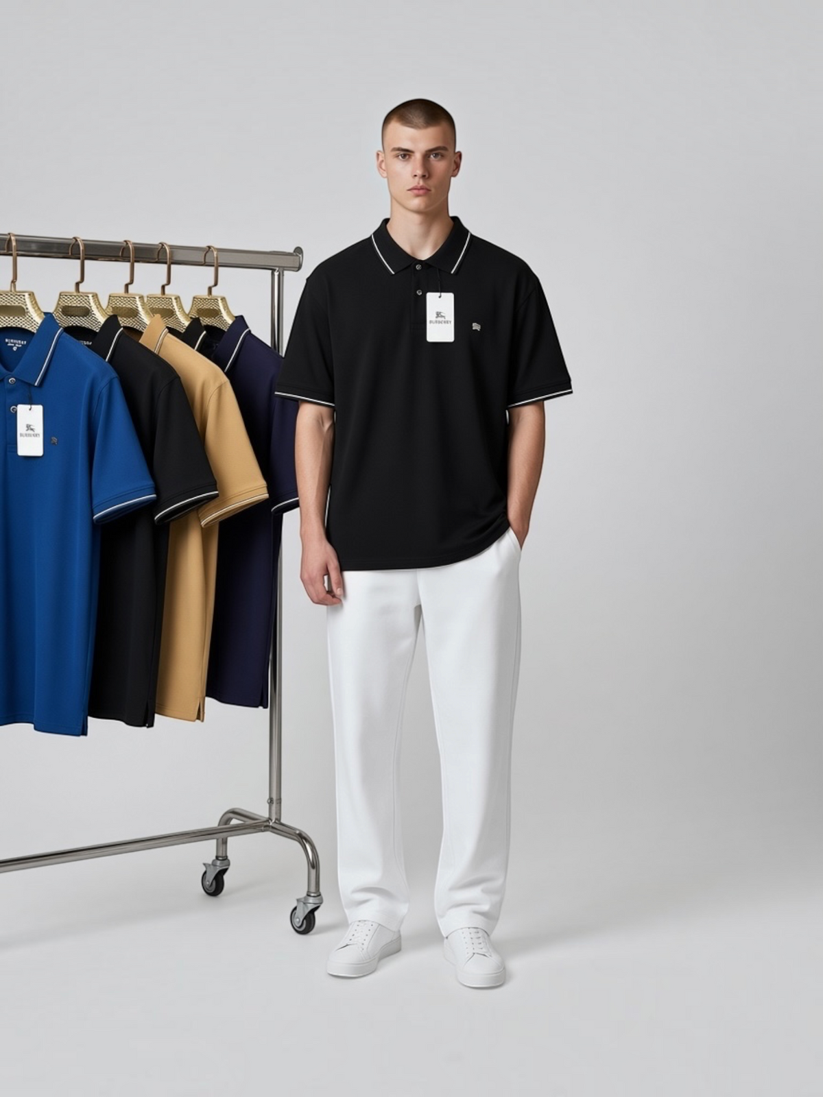 Premium Short Sleeve Polo Shirt Mens